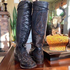 Bed Stu x Anna Sui - Collab 2018 Lace Up Riding Boot